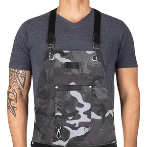 Best Quality Barber Apron 2026 Unique Adjustable <b>Buckle</b> Neck <b>Strap</b> Heavy Duty Custom Logo OEM Polyester/Nylon - Product Image 5