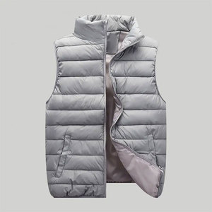 Chaleco de Invierno para Hombre, Relleno de Poliéster, Ultraligero, Sin Mangas, Chaqueta Acolchada, Impermeable, Reversible, con Cuello Alto, a Prueba de Viento - Product Image 2