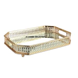 ถาดกระจกโลหะสำหรับตกแต่งใหม่ดีไซน์แฮนด์เมดระดับพรีเมี่ยมคุณภาพและดีไซน์ยอดเยี่ยมในราคาที่ต่ำมาก - Product Image 1