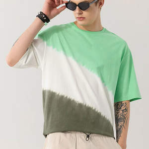 T-shirts graphiques streetwear à épaules tombantes, 100% coton, 280 GSM, t-shirts unis lourds et amples pour hommes - Product Image 6