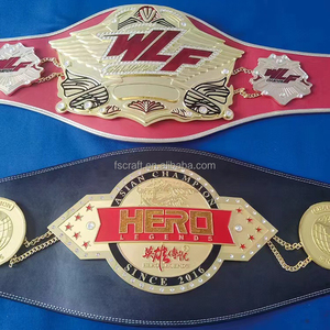Cinturón de Campeonato de Boxeo de Cuero Personalizado con Emblema Dorado y Logotipo Personalizado para Equipamiento de Entrenamiento de Artes Marciales - Product Image 6