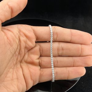Dailywear Customize 2MM 4MM VVS Moissanite Tennis <b>Bracelet</b> 925 Sterling Silver Dainty Luxury Minimalist Jewelry Gift Party Wear - Product Image 3