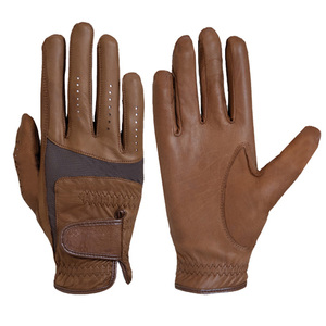 Heavy Duty Custom Design Equestrian <b>Gloves</b> for Adults All <b>Types</b> of Horse Riding Made of High Quality Leather - Product Image 2