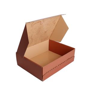 Custom Recyclable Eco-Friendly Corrugated Paper Box Self-Sealing Mailer Tear Strip UV Coating Embossing Printing EcoRev Brand - Product Image 1