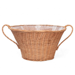 Elegante maceta de ratán para plantas de suelo, al mejor precio, macetas artesanales, artículos de decoración para jardín - Product Image 1