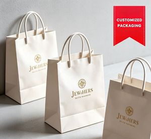 ถุงกระดาษช้อปปิ้งบูติกแบบสั่งทำพิเศษพร้อมการพิมพ์คุณภาพสูง - Product Image 1