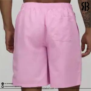 Short de bain décontracté unisexe rose uni à cordon de serrage, taille mi-haute, séchage rapide, idéal pour l'extérieur – Nouvelle collection très prisée - Product Image 6