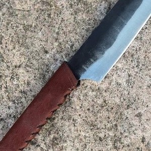 Cuchillo Vikingo Artesanal Premium de Grado Industrial de 12 Pulgadas para Camping, Acero al Carbono, Mango de Acero al Carbono, Punta Recta - Product Image 4