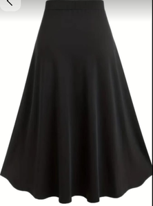 กระโปรงทรงเอไลน์สีดำและสีม่วงสไตล์โกธิคสำหรับผู้หญิง แต่งลูกไม้ผูกเชือก - Product Image 3