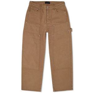 Pantalones de Trabajo de Mezclilla para Hombre, Estilo Baggy, Corte Holgado, Algodón Elástico, Doble Rodilla, Estilo Carpenter - Product Image 4
