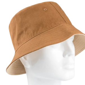 Sombrero de Pescador Personalizado OEM |   Sombrero de Sol para Exteriores de Sarga de Algodón Marrón Premium |   Fábrica de Exportación de Accesorios para la Cabeza de Sialkot - Product Image 5