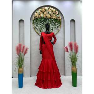 ชุดแต่งกาย lehenga Saree พร้อมสวมใส่ที่สวยงามสำหรับงานปาร์ตี้ - Product Image 2