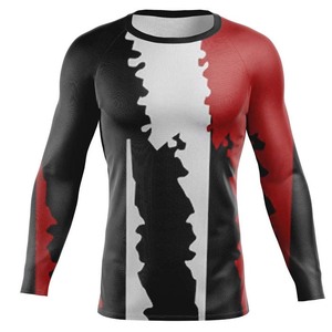 Vêtements décontractés de qualité supérieure pour hommes, Rash Guard, couleurs personnalisées, logo, manches longues, meilleur design, polyester/nylon, vente chaude - Product Image 6