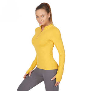 Camiseta de equitación para mujer OEM, elástica, capa base, ropa ecuestre profesional, de secado rápido, transpirable, de spandex/poliéster, personalizable - Product Image 4