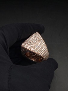 Bagues Iced Out pour Hommes, Moissanite Clarté VVS, Bagues de Championnat, Bagues Statement, Bague Personnalisée, Bijoux Hip Hop - Product Image 3