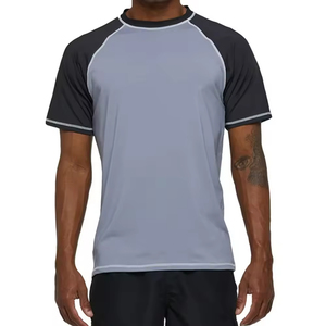 Rashguard pour hommes MMA à manches courtes en polyester et nylon respirant, écologique, à séchage rapide, de haute qualité et confortable - Product Image 3