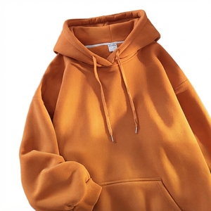 เสื้อฮู้ดผู้ชายทรงโอเวอร์ไซส์ สีพื้น ผ้าฟลีซ สวมใส่สบายสำหรับฤดูใบไม้ร่วง ทรงปกติ สีเขียว ดีไซน์กระเป๋า - Product Image 5