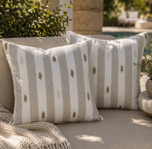 Embroidered Natural Linen Cushion Cover for Decor Pillow Case Home <b>Sofa</b> <b>Bed</b> Uses Classic Cushions Manufacturer Supplier - Product Image 1