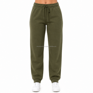 Women's Premium Fleece Jogger Pants High Waist Soft Cotton Blend Sweatpants Casual Fitness <b>Trousers</b> Wholesale OEM ODM - Product Image 1