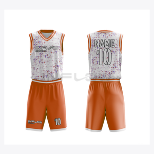 Maillot de basket-ball professionnel à séchage rapide et respirant avec option grande taille, nom d'équipe personnalisable imprimé - Product Image 2