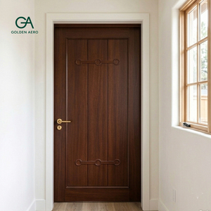 Puerta Decorativa de Madera Sólida Colonial GA-22S con Diseño Tallado para Hogares Familiares, Acabado de Carpintería Experta - Product Image 3