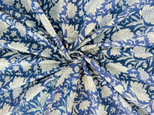 Tissu Imprimé à la Main 100% Coton Écologique Lavable de Qualité Exportation, Couleurs Contrastées, pour Textiles de Maison - Product Image 3