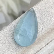 Hermosa piedra preciosa suelta de aguamarina natural en forma de pera con buen brillo y calidad para la fabricación de joyas, 4.01 quilates. - Product Image 3