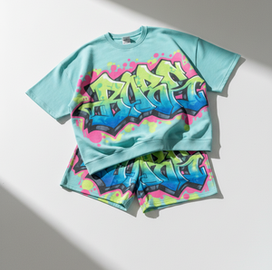 Summer Premium Quality 100% T-shirt and <b>Mesh</b> Shorts for Men Custom Full Print Unisex <b>Two</b> <b>Piece</b> Tracksuit <b>Set</b> - Product Image 1