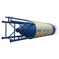 Silo à ciment modulaire de type boulonné Zeyu à installation facile, capacité 50 tonnes, avec raccordement par vis, pour centrale à béton