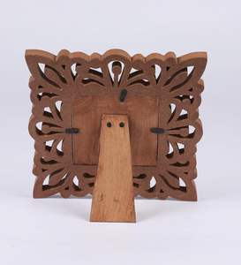 Photo <b>Frame</b> | Picture <b>Frame</b> | Wooden Table Top Pack Of One Antique Style Elegantly Hand Crafted Floral Carving <b>Frame</b> - Product Image 2