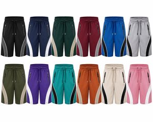 Pantalones Cortos Deportivos Casuales para Hombre, Ecológicos, de Lona Media, Color Sólido, Tejidos, con Cordón en la Cintura, Transpirables, de Secado Rápido y Antiarrugas - Product Image 6