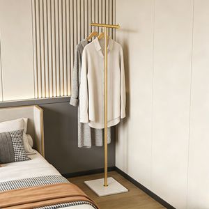 Appendiabiti Autoportante in Metallo Dorato con Base in Marmo, Appendiabiti Multiuso per Camera da Letto e Porta Cappelli - Product Image 5