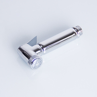 Ensemble de douche à main mural en laiton chromé poli moderne avec pulvérisateur de bidet et robinet d'angle, écologique, pour usage hôtelier