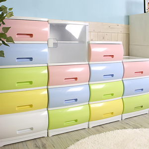 Cajonera de Plástico Blanca de 3 Niveles para Bebés, Organizador de Guardería Apilable, Torre de Almacenamiento para Ropa y Juguetes de Niños - Product Image 4