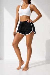 Shorts de sport en toile pour femmes, séchage rapide, athlétiques, pour la course, l'entraînement, le fitness, vêtements de sport écologiques, respirants, avec cordon de serrage - Product Image 5