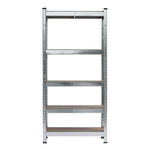 Étagère murale en bois à 5 niveaux en forme de zigzag pour l'ameublement domestique - Product Image 3