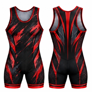 Combinaisons de lutte personnalisées pour hommes, équipement de lutte athlétique, vêtements d'équipe sublimés, combinaison légère extensible de performance - Product Image 5