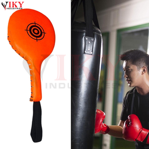 Almohadilla de golpeo de Taekwondo de doble cara, duradera, de cuero, personalizable, de alto impacto, para entrenamiento profesional, MMA y fitness - Product Image 6