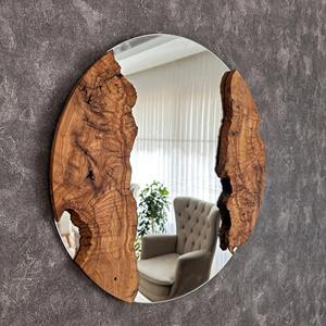 Espejo de Pared de Madera Estilo Shabby Chic, Espejo de Pared de Madera Envejecida para Decoración Rústica, Espejo Colgante al por Mayor - Product Image 6