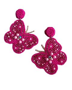 Pendientes colgantes de Kenneth Jay Lane con bordado de cuentas de fantasía hechos a mano Unisex en Top último hermoso diseño multicolor nuevo - Product Image 4