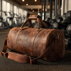 Sacs de voyage en cuir OEM, sacs de sport pliables, sacs de voyage pour vêtements de sport, sacs de voyage en cuir résistants à l'eau - Product Image 4