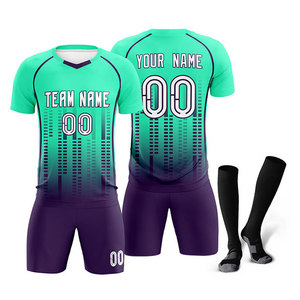 Sublimation <b>Soccer</b> Uniform for Men With Full Customization Breathable New Custom Teams Logo Kit Black Pink Football Uniform - Product Image 2