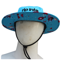 Topi Bucket Denim Bordir Custom Berkualitas Tinggi, Musim Panas, Dewasa, Santai, Travel, Pantai, Memancing, Bersepeda, 100% Katun