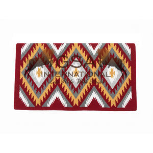 Couvertures de selle western surdimensionnées 34x42, 100% laine de Nouvelle-Zélande, personnalisables pour l'équitation sportive et les compétitions. - Product Image 2