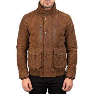 Vestes en daim de luxe en gros pour boutiques, en cuir véritable, confection sur mesure, tailles US, faible MOQ - Product Image 3