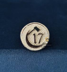 Bague pour homme en argent sterling 925 avec diamants étincelants C 17, style hip-hop, sertie de moissanite et de diamants ronds - Product Image 2