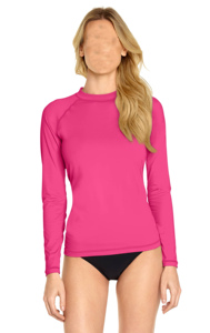 Custom Men Long Sleeve Rash Guard Pink Unisex Swim Shirt UPF 50+ Sun Protection Quick Dry Breathable <b>Surf</b> Swimwear - Product Image 2