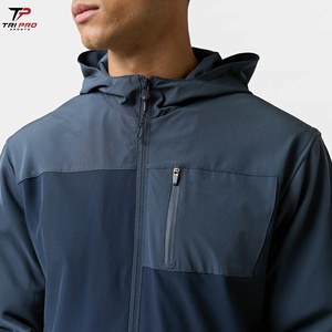 Conjunto Deportivo Ligero y Transpirable 2026, Chaqueta Cortavientos con Capucha y Pantalones Cortos, Traje de Dos Piezas para Hombre, Ropa Deportiva para Exteriores - Product Image 4