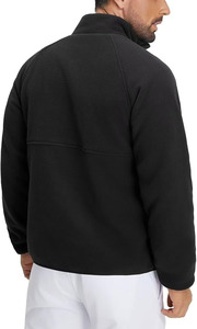 Softshell <b>jacket</b> <b>Men's</b> <b>jacket</b> Premium <b>Men</b>’s Black Polar Fleece <b>Jacket</b> featuring Navy Blue Contrast Utility Chest Pocket and Bold - Product Image 3