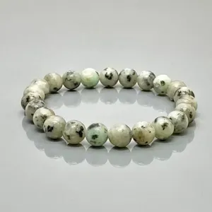 Natural Kiwi Jasper 8mm Smooth Round AA Grade Gemstone Beads <b>Stretch</b> <b>Bracelet</b> Healing Jewelry Wholesale - Product Image 4